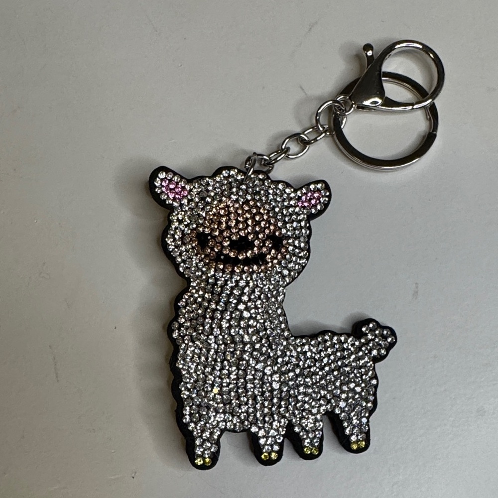 Sparkling Llama Keychain